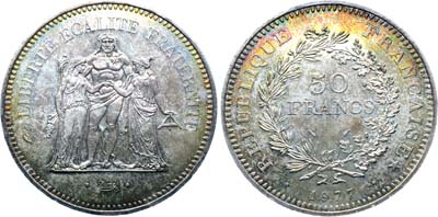 Лот №506,  Франция. Пятая республика. 50 франков 1977 года.