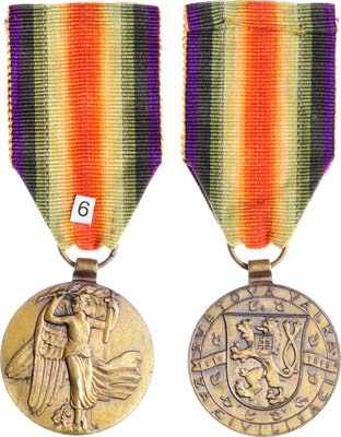 Лот №518,  Чехословакия. Медаль Победы в Первой Мировой войне 1914-1919 гг.