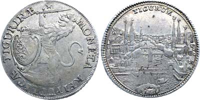 Лот №520,  Швейцария. Город Цюрих. 1/2 талера 1768 года.
