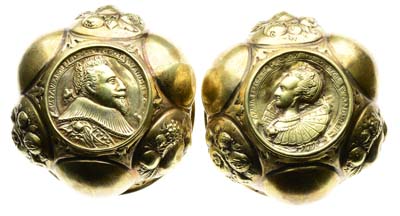 Лот №523,  Швеция. Король Густав II Адольф и Элеонора Бранденбургская. Парные кубки. В память бракосочетания.