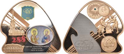 Лот №910, Медаль 2012 года. 288 лет Санкт-Петербургскому монетному двору.