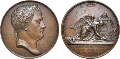Лот №123,  Королевство Франция. Медаль 1821 года. На смерть Наполеона I.