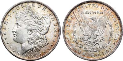 Лот №156,  США. 1 доллар 1885 года.