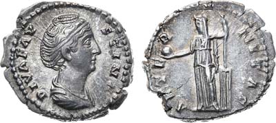 Лот №74,  Римская Империя. Фаустина Старшая, супруга Императора Антония Пия. 138-161 г.