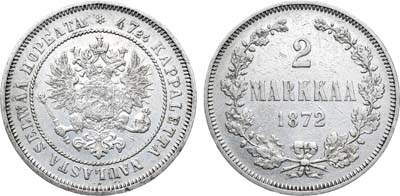 Лот №796, 2 марки 1872 года. S.