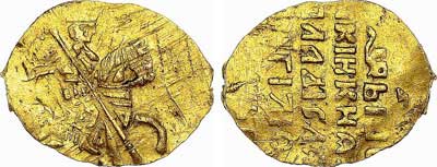 Лот №184, Золотая копейка 1612 года.