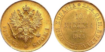 Лот №174, 10 марок 1905 года. L.