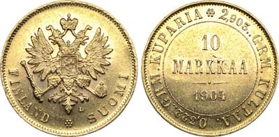 Лот №718, 10 марок 1904 года. L.