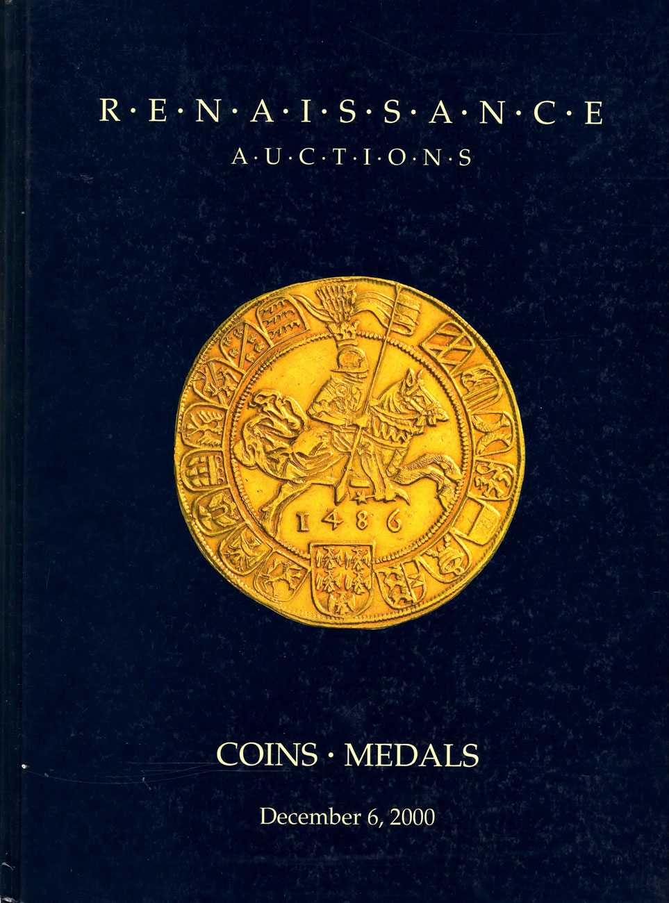 Лот №806, Renaissance Auctions, Филадельфия. Каталог аукциона 6 декабря 2000 года. Coins. Medals. (Монеты и медали)..