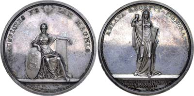 Лот №615, Медаль 1817 года. В память 300-летия Аугсбургского исповедания в Финляндии.