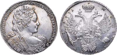 Лот №354, 1 рубль 1731 года.