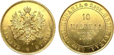 Лот №677, 10 марок 1882 года. S.