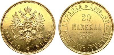 Лот №737, 20 марок 1910 года. L.