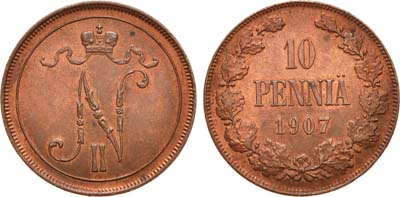 Лот №987, 10 пенни 1907 года.