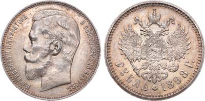 Лот №778, 1 рубль 1898 года. АГ-(АГ).