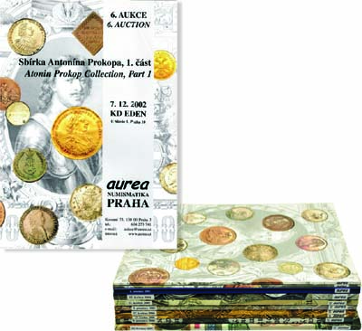 Лот №891, Лот из десяти каталогов AUREA Numismatika.  Прага, 2002-2007 гг. года. Аукционы №№6, 8-11, 13-18..