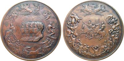 Лот №198, Медаль 1815 года. В память сражения при Ватерлоо. Гальванокопия.
