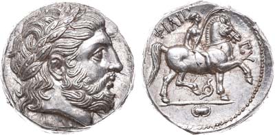 Лот №2, Македонское царство. Тетрадрахма. Филипп II. 323-315 гг. до н.э