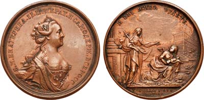 Лот №438, Медаль 1763 года. В память учреждения Воспитательного дома в Санкт-Петербурге.