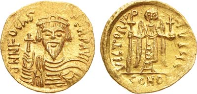 Лот №4,  Византийская империя. Император Фока. Солид. 602-610 гг..