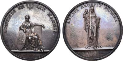 Лот №667, Медаль 1817 года. В память 300-летия Аугсбургского исповедания в Финляндии.