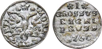 Лот №53, 1 грош 1760 года.