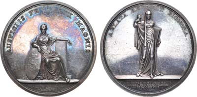 Лот №541, Медаль 1817 года. В память 300-летия Аугсбургского исповедания в Финляндии.