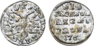 Лот №55, 1 грош 1761 года.
