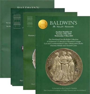 Лот №801,  Лот из 4 аукционных каталогов фирмы Baldwin's, Лондон.