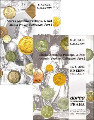 Лот №759,  AUREA Numismatika. Лот из двух аукционных каталогов. Коллекция Антонина Прокопа.