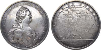 Лот №209, Медаль 1787 года. В память путешествия императрицы Екатерины II в Крым.