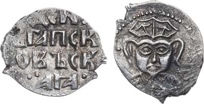 Лот №340,  Псковская республика. Денга 1424-1460гг.