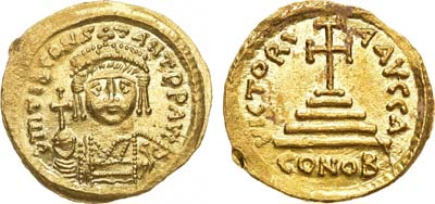 Лот №4,  Византия. Империя. Император Тиберий II Константин. Солид 578-579 гг.
