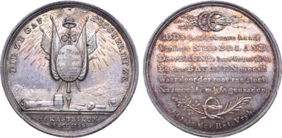 Лот №449, Медаль 1799 года. В память битвы при Кастрикуме.