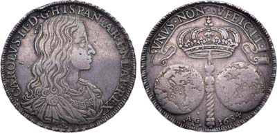 Лот №15,  Неаполитанское королевство. Король Карл II Испанский. Дукато 1684 года.