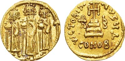 Лот №3,  Византийская империя. Император Ираклий I. Солид  610-641 гг.