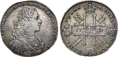 Лот №100, Коллекция. 1 рубль 1728 года.