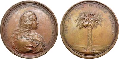 Лот №130, Коллекция. Медаль 1730 года. В память заслуг графа Остермана.