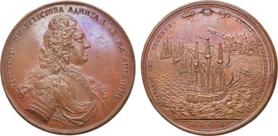 Лот №24, Коллекция. Медаль 1708 года. В память заслуг адмирала графа Апраксина.