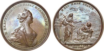 Лот №299, Коллекция. Медаль 1763 года. В память учреждения Воспитательного дома в Санкт-Петербурге.