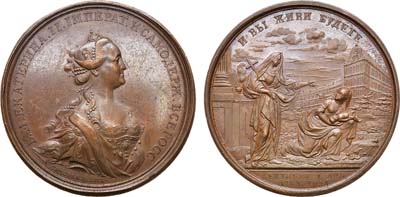 Лот №301, Коллекция. Медаль 1763 года. В память учреждения Воспитательного дома в Санкт-Петербурге.