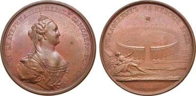 Лот №313, Коллекция. Медаль 1766 года. В память придворной карусели, 11 июля 1766 года.