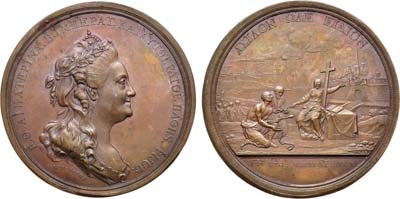 Лот №373, Коллекция. Медаль 1779 года. В память переселения христиан из Крыма.