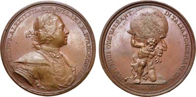 Лот №44, Коллекция. Медаль 1710 года. В память завоевания Лифляндии.