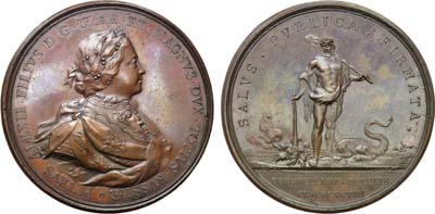 Лот №4, Коллекция. Медаль 1698 года. В память усмирения стрельцов.