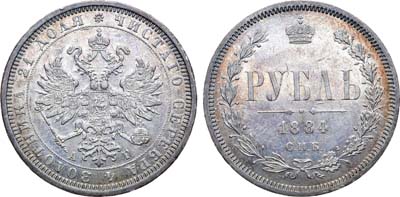Лот №736, Коллекция. 1 рубль 1884 года. СПБ-АГ.