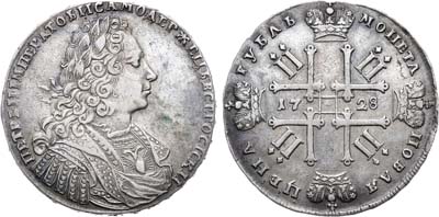 Лот №94, Коллекция. 1 рубль 1728 года. 