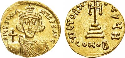 Лот №29,  Византийская Империя, Император Юстиниан II. Солид 685-695 гг.