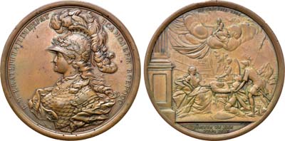 Лот №520, Медаль 1762 года. В память восшествия Императрицы Екатерины II на престол.