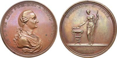 Лот №548, Медаль 1770 года. В честь барона Г.Ф. Аша.